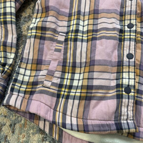 L.L. Bean Women's Fleece-Lined Flannel Shirt, Snap-Front Plaid- Small - Picture 5 of 7
